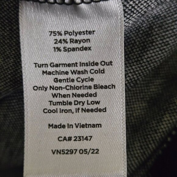 Talbots Windowpane Plaid Fleece Long Sleeve Mock Neck Dress Black Cream  Size M - Picture 7 of 7